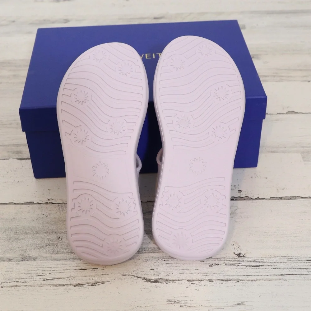 Stuart Weitzman Stuflex T-Strap Slide in Wisteria Women's Size 9 New in Box